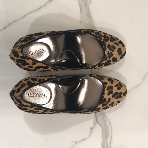NWOT Faux Fur Cheetah Heels - Picture 6 of 8